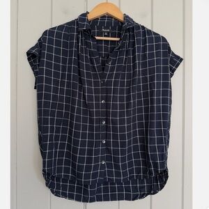 Madewell central windowpane shirt
